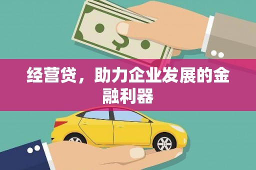 峨眉经营贷，助力企业发展的金融利器
