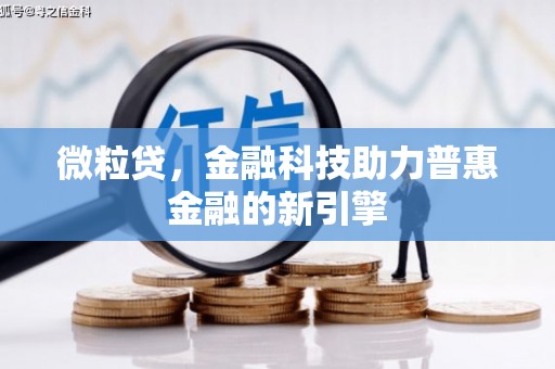 蔡甸微粒贷，金融科技助力普惠金融的新引擎
