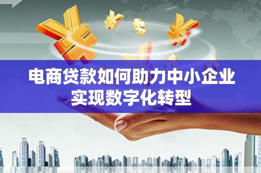 保定电商贷款如何助力中小企业实现数字化转型