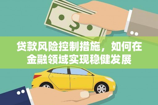 新蔡贷款风险控制措施，如何在金融领域实现稳健发展