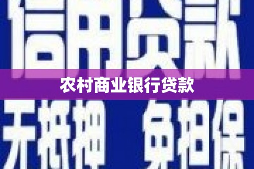 米脂农村商业银行贷款