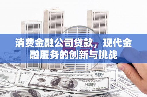 蒲江消费金融公司贷款，现代金融服务的创新与挑战