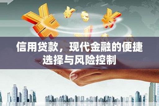 长安信用贷款，现代金融的便捷选择与风险控制