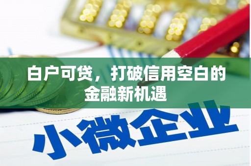 杏花岭白户可贷，打破信用空白的金融新机遇