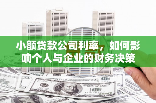 三门峡小额贷款公司利率，如何影响个人与企业的财务决策
