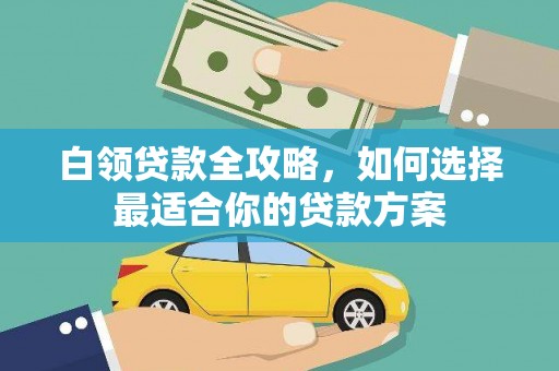 武冈白领贷款全攻略，如何选择最适合你的贷款方案